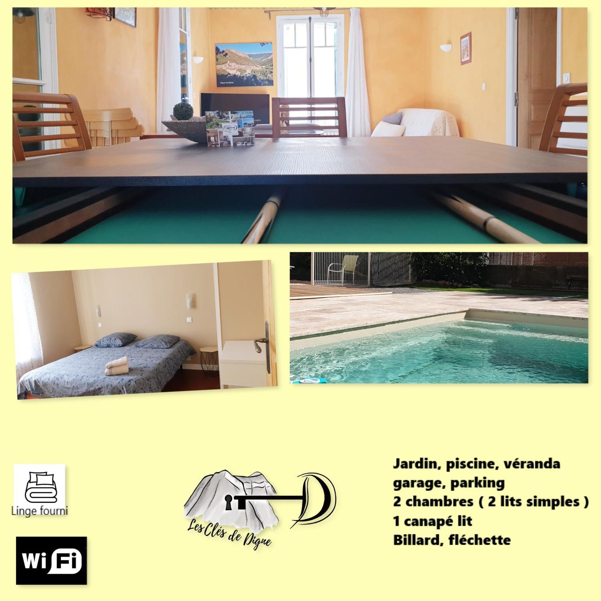 Spacieux T3 Avec Piscine Digne-les-Bains Luaran gambar